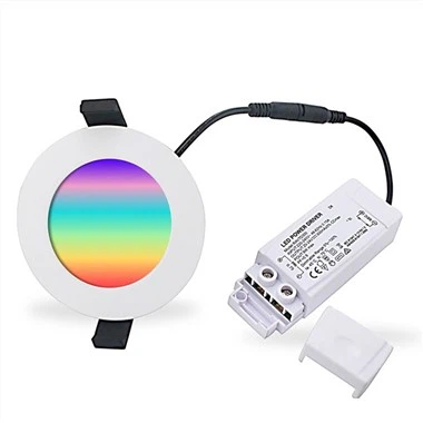 Fargeskiftende innfelt downlight