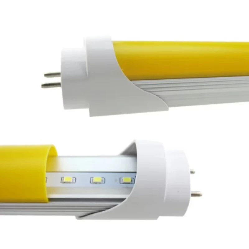 UV Free T8 Yellow Cover LED Tube Lighting UV Free T8 Yellow Cover LED Tube Lighting