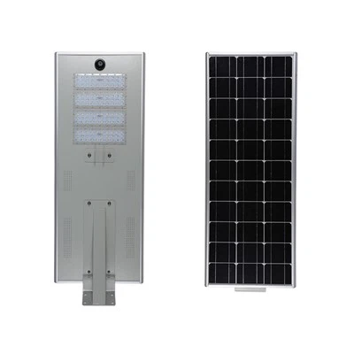 Gatelys med solcellepanel